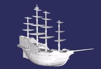 مدل کشتی قدیمی